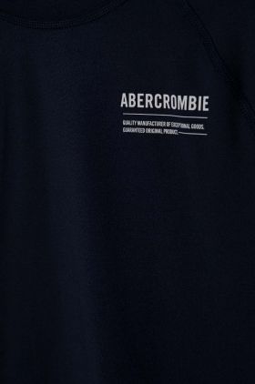 Abercrombie & Fitch longsleeve de baie pentru copii culoarea albastru marin