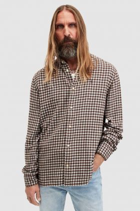 AllSaints camasa din bumbac WAYANDA barbati, cu guler clasic, relaxed