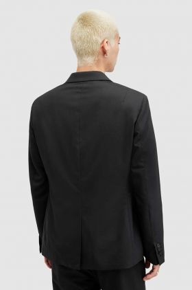 AllSaints sacou din lana Dima culoarea negru