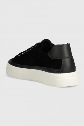 Gant sneakers din piele intoarsă Avona culoarea negru, 28533447.G00