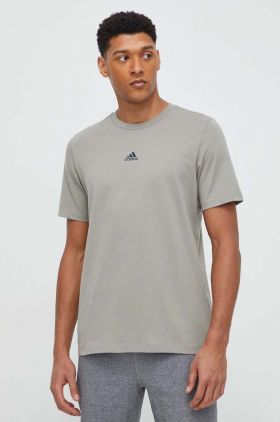 adidas tricou din bumbac TIRO bărbați, culoarea verde, cu imprimeu IS2872