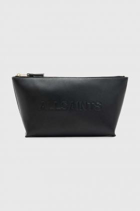 AllSaints poseta piele EMILE culoarea negru