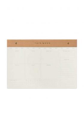 Designworks Ink planificator saptamanal Weekly Notepad Camel