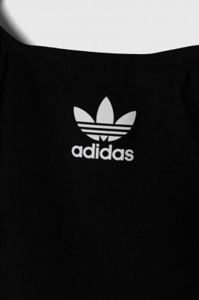 adidas Performance costum de baie dintr-o bucată pentru copii culoarea negru