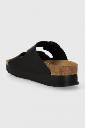 Birkenstock papuci Arizona Platform Flex femei, culoarea negru, 1027395