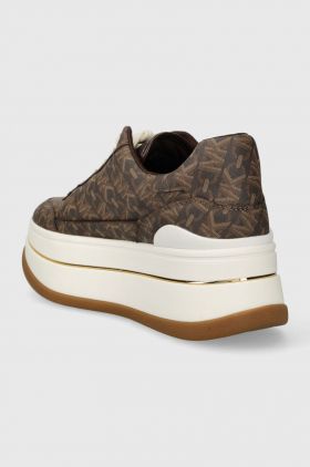 MICHAEL Michael Kors sneakers Hayes culoarea maro, 43R4HYFS1B
