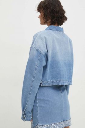 Answear Lab geaca jeans femei, de tranzitie, oversize