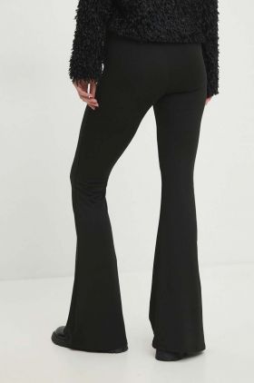 Answear Lab colanti femei, culoarea negru, evazati, high waist