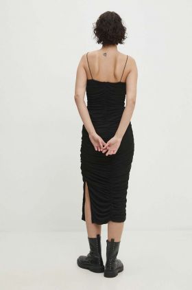 Answear Lab rochie culoarea negru, maxi, mulata