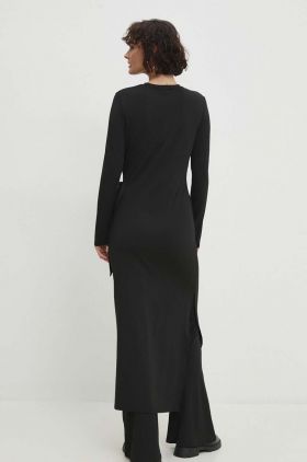 Answear Lab rochie culoarea negru, maxi, evazati