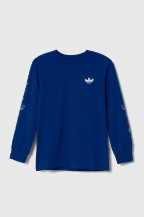 adidas Originals longsleeve din bumbac pentru copii cu imprimeu