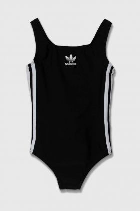 adidas Performance costum de baie dintr-o bucată pentru copii culoarea negru