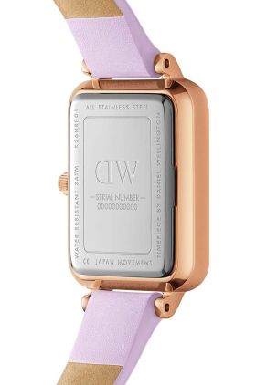 Daniel Wellington ceas Quadro Lavender femei, culoarea violet