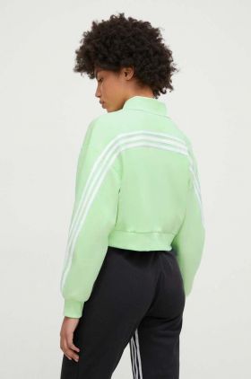 adidas bluză femei, culoarea verde, cu imprimeu  IS3651