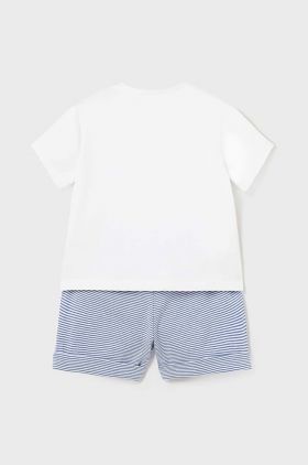 Mayoral Newborn compleu bebe 2-pack culoarea albastru marin