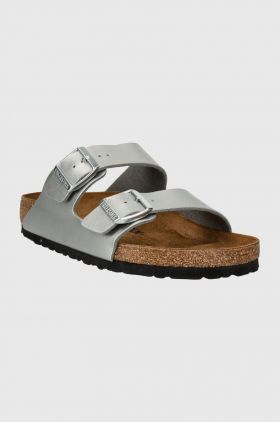 Birkenstock papuci Arizona femei, culoarea argintiu, 1012282