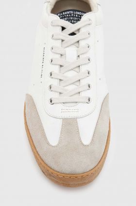 AllSaints sneakers din piele Leo Low Top culoarea bej, MF718X