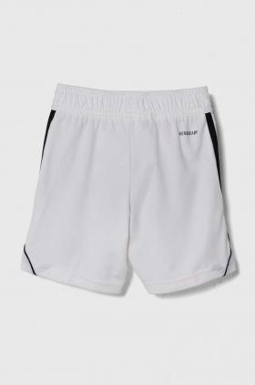 adidas Performance pantaloni scurti copii TIRO 23 SHO Y culoarea alb, talie reglabila