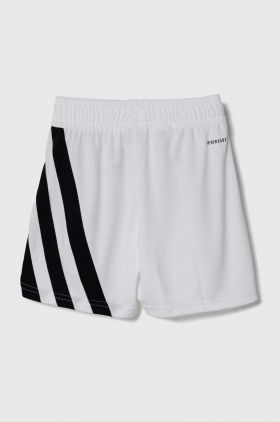 adidas Performance pantaloni scurti copii FORTORE23 SHO Y culoarea alb, talie reglabila