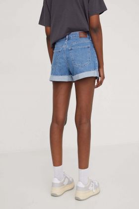 Hollister Co. pantaloni scurti jeans femei, neted, high waist