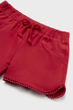 Mayoral pantaloni scurti bebe culoarea rosu, neted