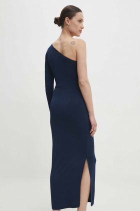 Answear Lab rochie culoarea albastru marin, maxi, mulata