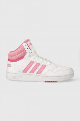 adidas Originals sneakers pentru copii HOOPS 3.0 MID K culoarea roz