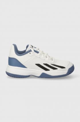 adidas Performance sneakers pentru copii Courtflash K culoarea alb