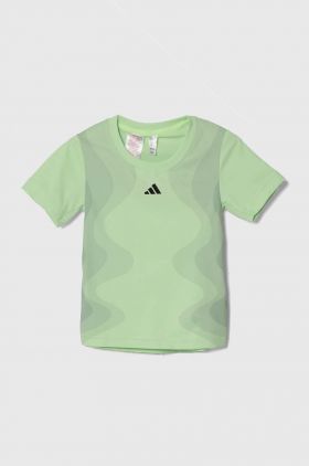 adidas Performance tricou copii culoarea verde, cu imprimeu