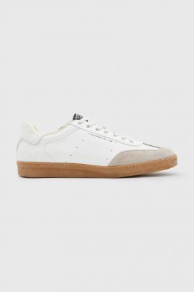 AllSaints sneakers din piele Leo Low Top culoarea bej, MF718X