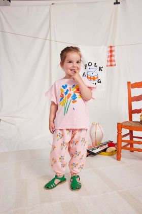 Bobo Choses tricou din bumbac pentru bebelusi culoarea roz