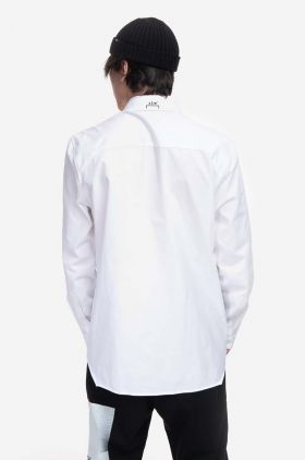 A-COLD-WALL* cămașă din bumbac Pawson Shirt bărbați, culoarea alb, cu guler clasic, regular ACWMSH078-WHITE