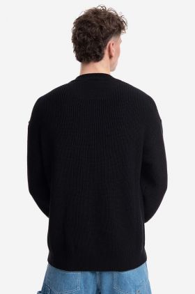 A-COLD-WALL* pulover Patch Pocket Knit bărbați, culoarea negru ACWMK094-BLACK