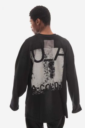 A-COLD-WALL* longsleeve din bumbac Plaster LS T-shirt culoarea negru, cu imprimeu ACWMTS094-BLACK