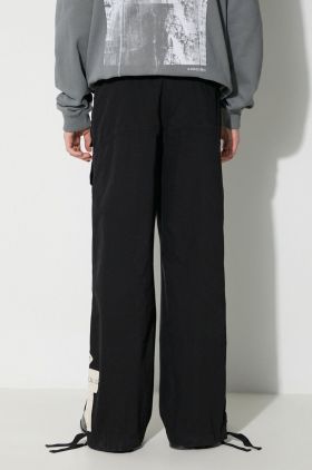 A-COLD-WALL* pantaloni de bumbac ANDO CARGO PANT culoarea negru, cu fit cargo ACWMB209A