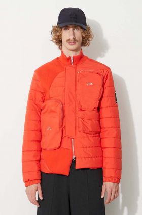 A-COLD-WALL* geacă Asymmetric Padded Jacket bărbați, culoarea roșu, de tranziție ACWMO154-VOLTRED