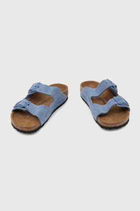 Birkenstock papuci din piele intoarsa pentru copii Arizona Kids VL