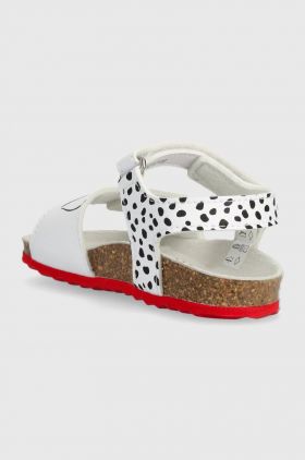 Geox sandale copii x Disney, SANDAL CHALKI culoarea alb