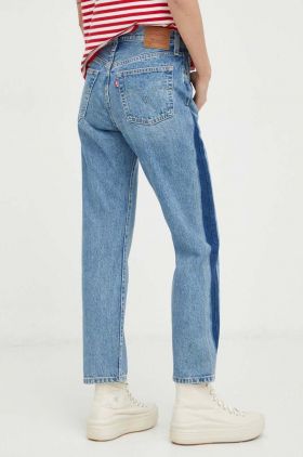 Levi's jeansi 501 CROP femei high waist