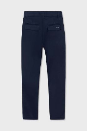 Mayoral pantaloni copii slim culoarea albastru marin, neted