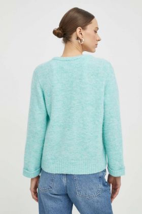 American Vintage cardigan din amestec de lana culoarea verde