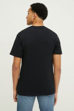 Quiksilver tricou din bumbac barbati, culoarea negru, cu imprimeu