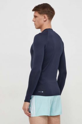 Quiksilver longsleeve barbati, culoarea albastru marin, cu imprimeu