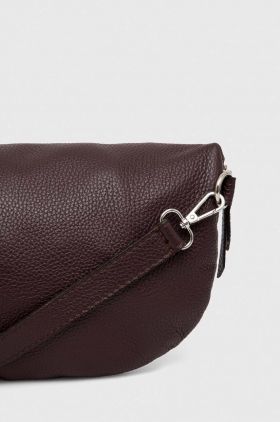 Answear Lab borseta de piele culoarea bordo