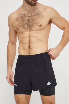 adidas Performance pantaloni scurți de alergare Ultimate culoarea negru IL7186