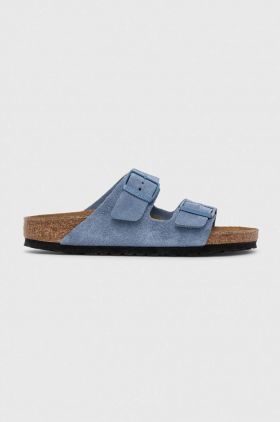 Birkenstock papuci din piele intoarsa pentru copii Arizona Kids VL