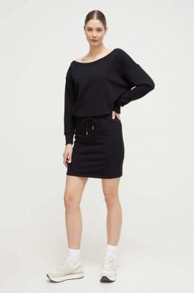 Dkny rochie culoarea negru, mini, drept