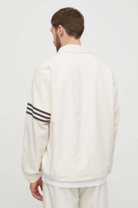 adidas Originals bluză bărbați, culoarea bej, uni IV5355