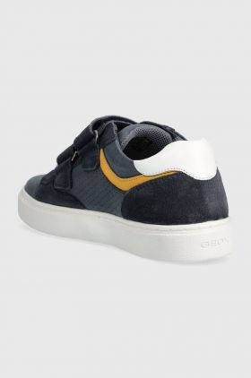 Geox sneakers de piele întoarsă pentru copii NASHIK culoarea albastru marin