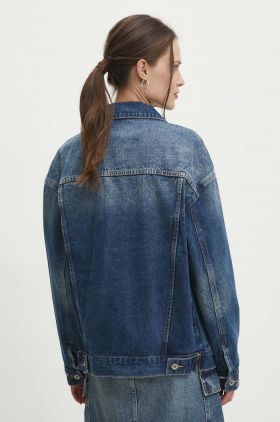 Answear Lab geaca jeans femei, de tranzitie, oversize